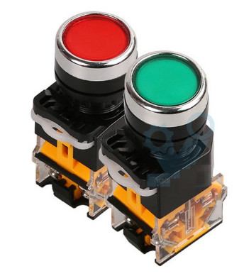 Nút nhấn có đèn xanh, đỏ  Ø22 CML LA39-11D